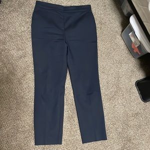 Zara jogger waist pants, skinny leg, size large, navy blue
